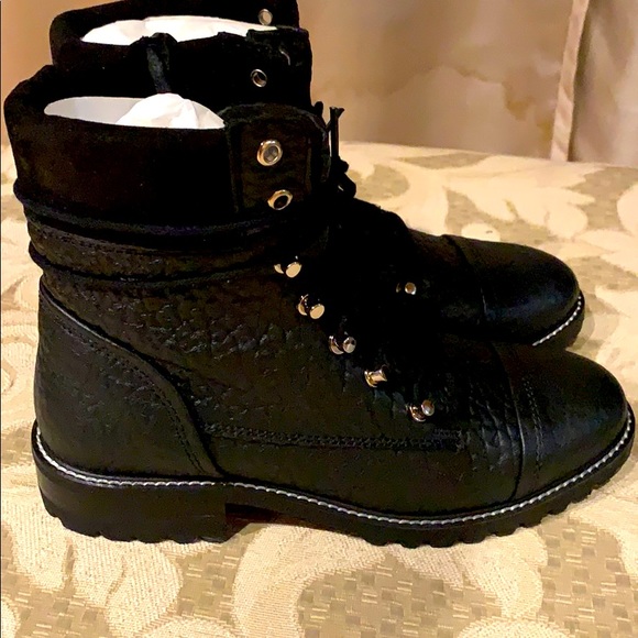 Steve Madden Genuine Leather Combat Boots - Picture 2 of 9
